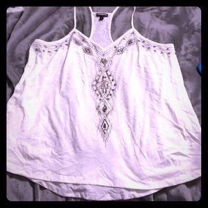 Express Sequence Tank Top Large